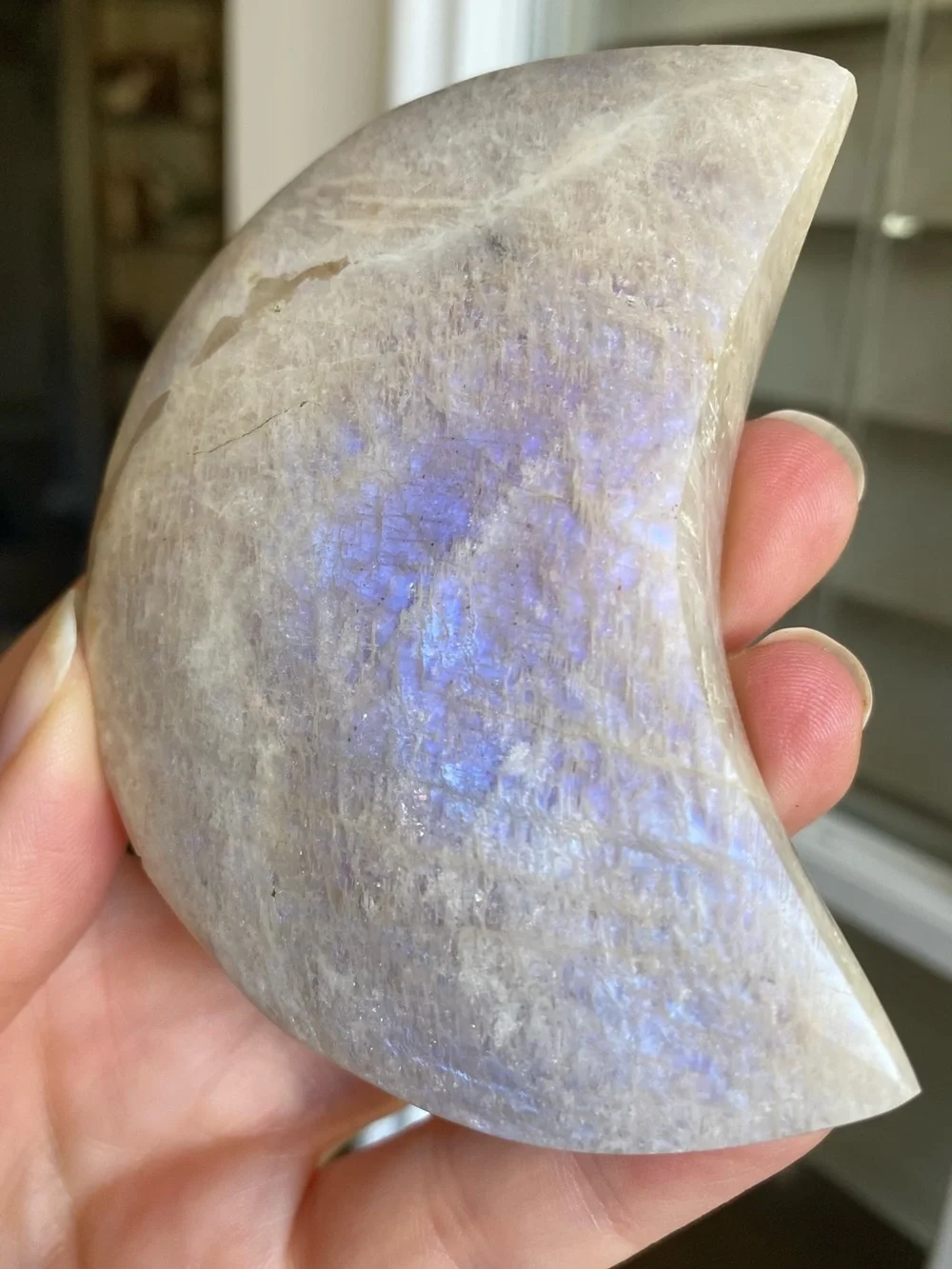 🌙✨ Moonstone Moon — Blue & Silver Flash! ✨🌙